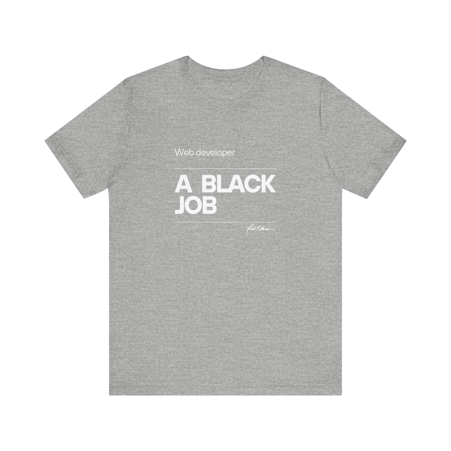 Web developer, a black job